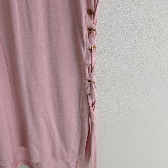 Pink Tie Up Dress - Picture 4 of 5